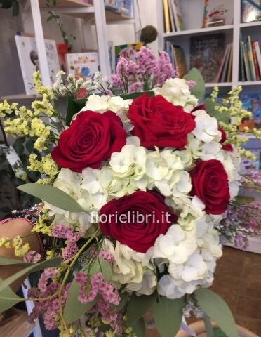 Bouquet rose e ortensie